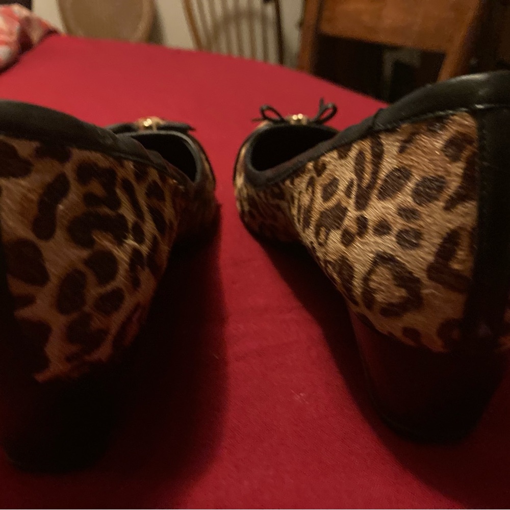 Cole Haan Leopard Animal Print Ballet with Slight Wedge 8.5 - Picture 7 of 7
